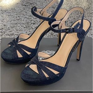 Vince Camuto Dark Indigo Denim Jessamae Platforms